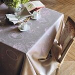 Garnier-Thiebaut Tablecloth MILLE ECLATS coated